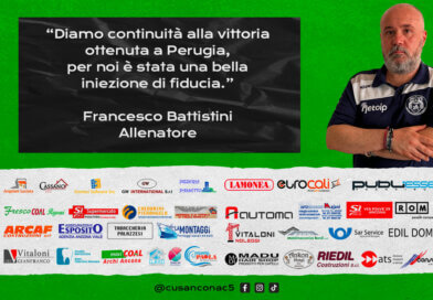 Calcio a 5: Battistini, Diamo continuità alla vittoria ottenuta a Perugia