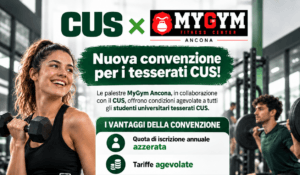 CUS e MYGYM, una nuova convenzione dedicata ai tesserati CUS !