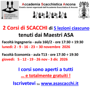 Corso di scacchi organizzato da ASA